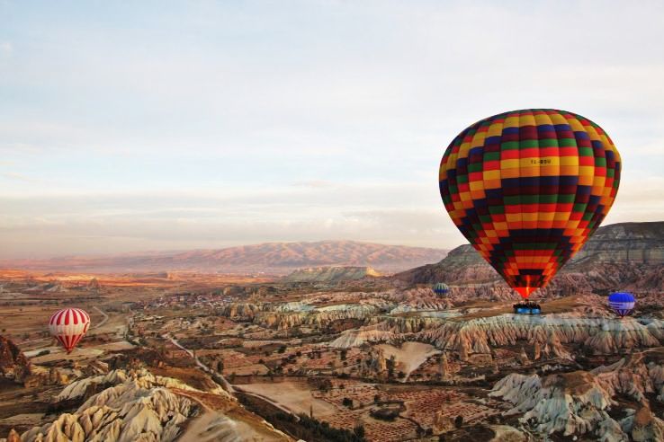 1. Enjoy a Hot-air Balloon Ride in Cappadocia